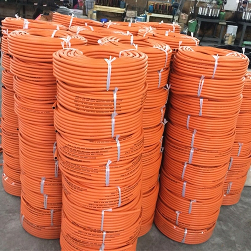 مرنة برتقالية 50ft/100ft مقاومة للارتداء W. P 20bar 10mm برتقالية LPG غاز خرطوم