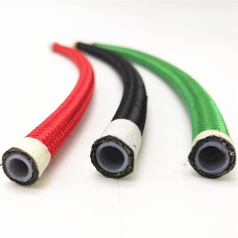 خرطوم PTFE عالي الضغط مع طبقة واحدة من الفولاذ المقاوم للصدأ للنقل والهيدروليكية المتنقلة