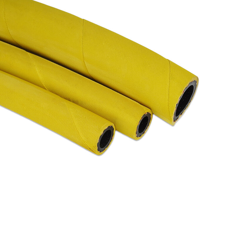 خرطوم مطاطي صناعي متعدد الأغراض لمعدات التعدين بأنبوب النتريل المقاوم للزيت وتقوية نسيجية عالية الشد