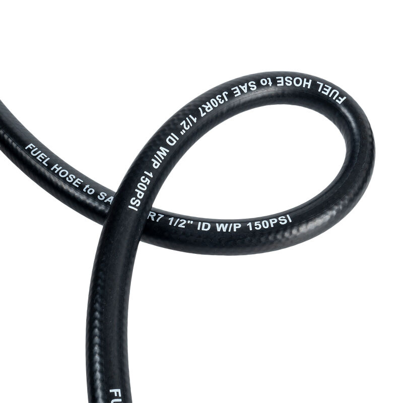 خرطوم وقود وزيت ديزل مطاط NBR مقاوم للزيت 300 PSI مقاس 1/2 بوصة SAEJ30R7 للألياف المضفرة وأنظمة إمداد البنزين في السيارات